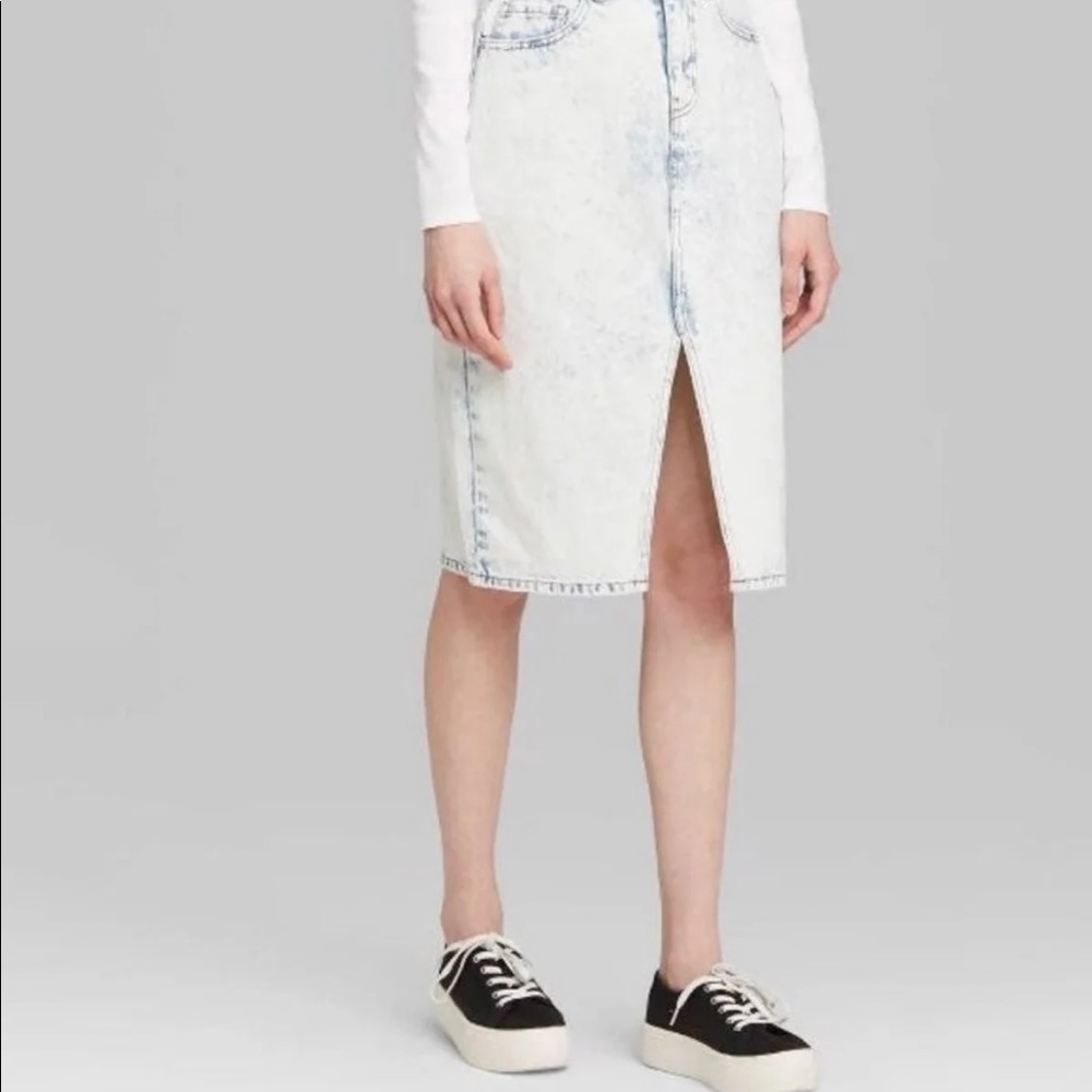 Wild Fable acid denim skirt